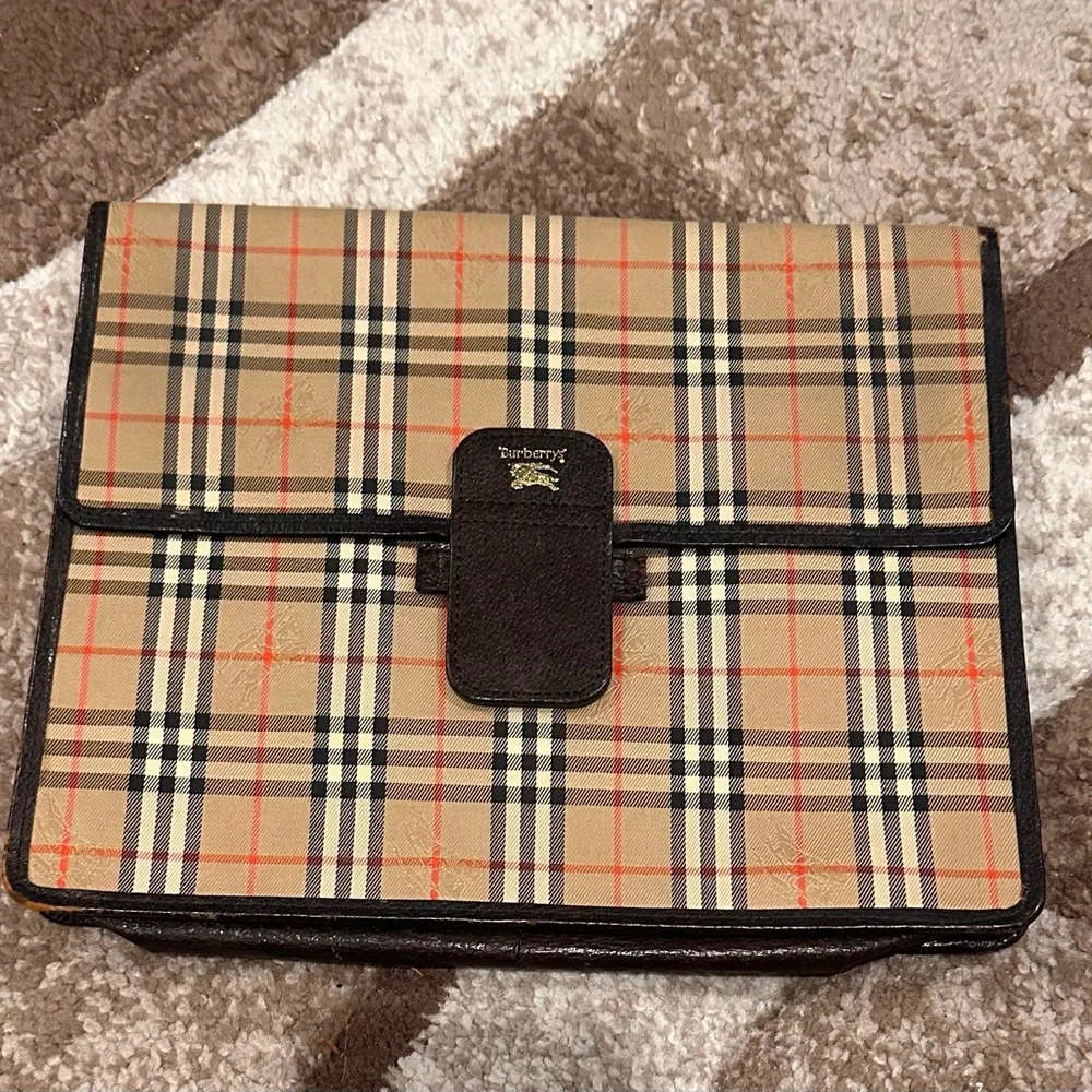 Burberry Tan and Black Bag Nova Bag